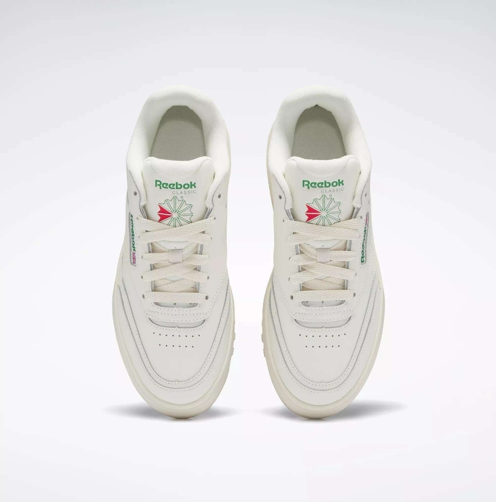 Reebok Club C Extra Chalk/Green Sz 9